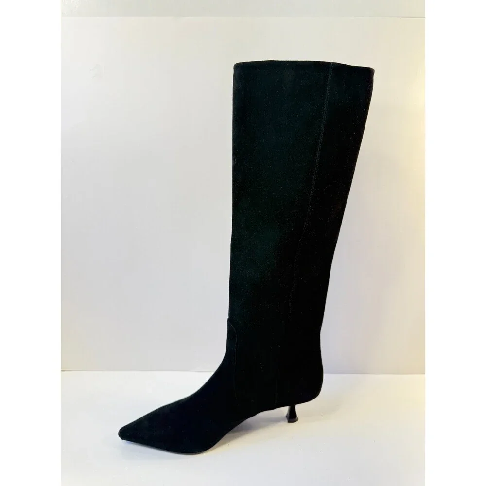 Stuart Weitzman Women's Naomi 50 Boot Black 1, US 9 Medium